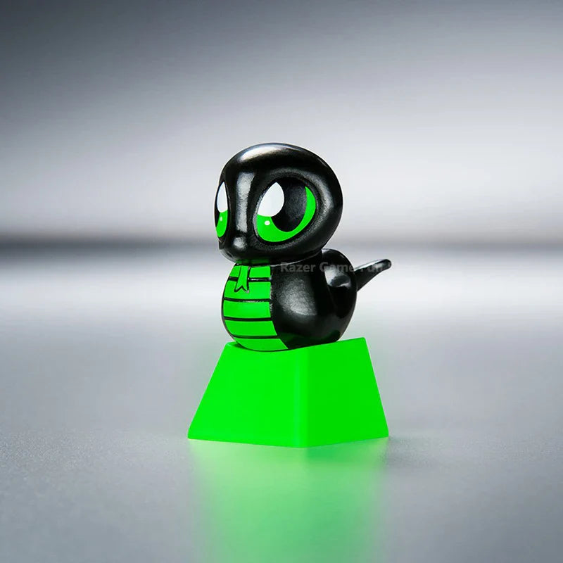 Razer Sneki Snek Keycap Söpö Companion Keyboard-lisävaruste, joka on valmistettu ABS:stä ja PVC:stä Sopii kaikkiin Razerin mekaanisiin ja optisiin näppäimistöihin