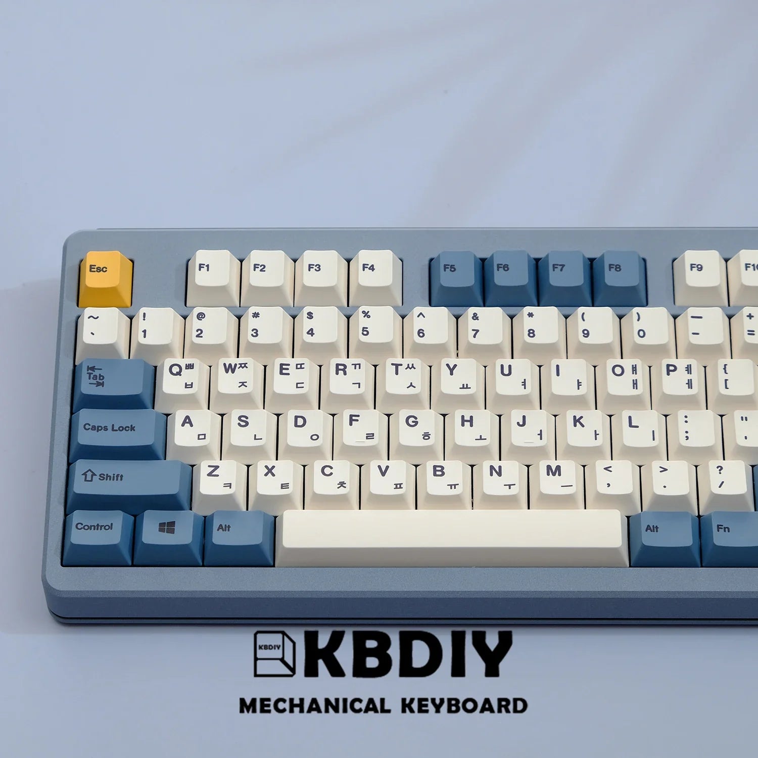 KBDiy 145 taustiņi/komplekts PBT aprikožu dzeltens korejiešu ķiršu profila taustiņu vāciņi mehāniskajai tastatūrai 7U, DIY, pielāgoti GMK67 GMK75
