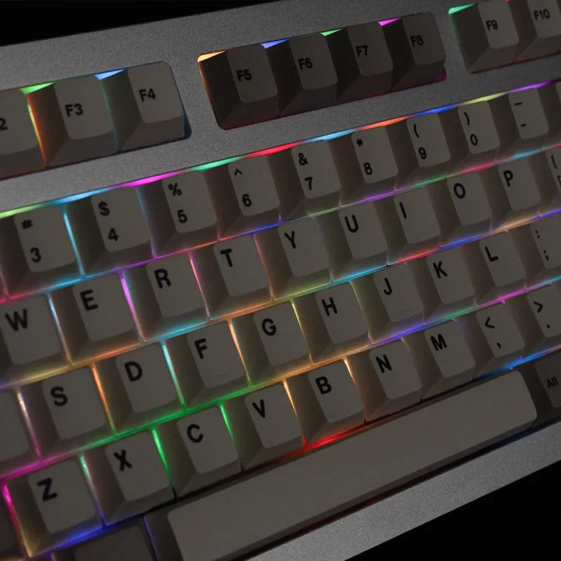 Gmk taustiņu vāciņi 9009 173 taustiņi Cherry profila ABS taustiņu vāciņi Dubulti angļu valodas personības taustiņu vāciņi mehāniskai tastatūrai 64/68/75/84