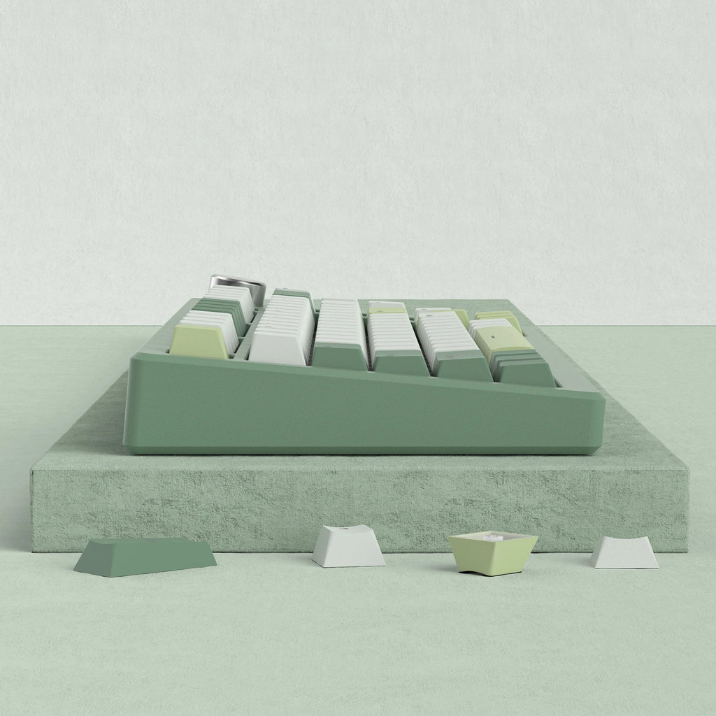 140 Keys Vihreä Valkoinen PBT-näppäinsuojus RGB Shine Through Double Shot Keycaps Kirsikkaprofiili MX-kytkimille Mekaaninen pelinäppäimistö